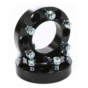 Toyota FJ Cruiser Wheel Spacers - Rugged Ridge - 1.25 Inch, Forged Aluminum - Black - `07-`13